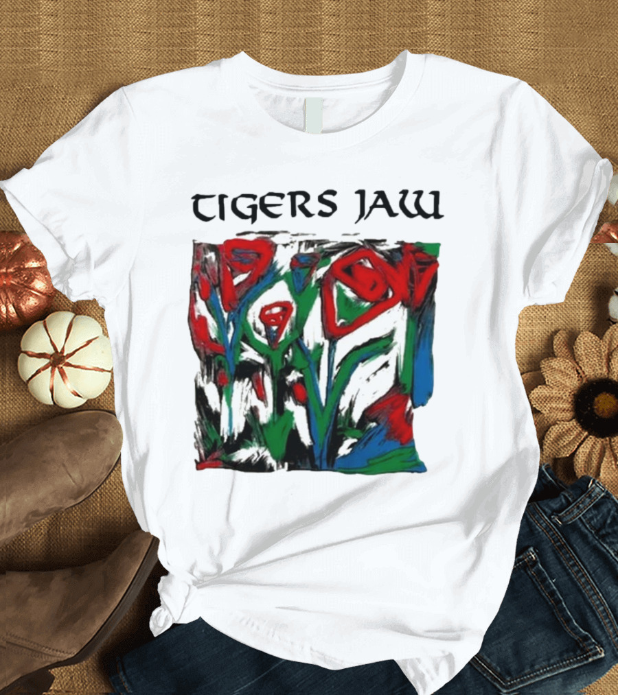 Tigers Jaw Lovesong Abstract Floral T-Shirt