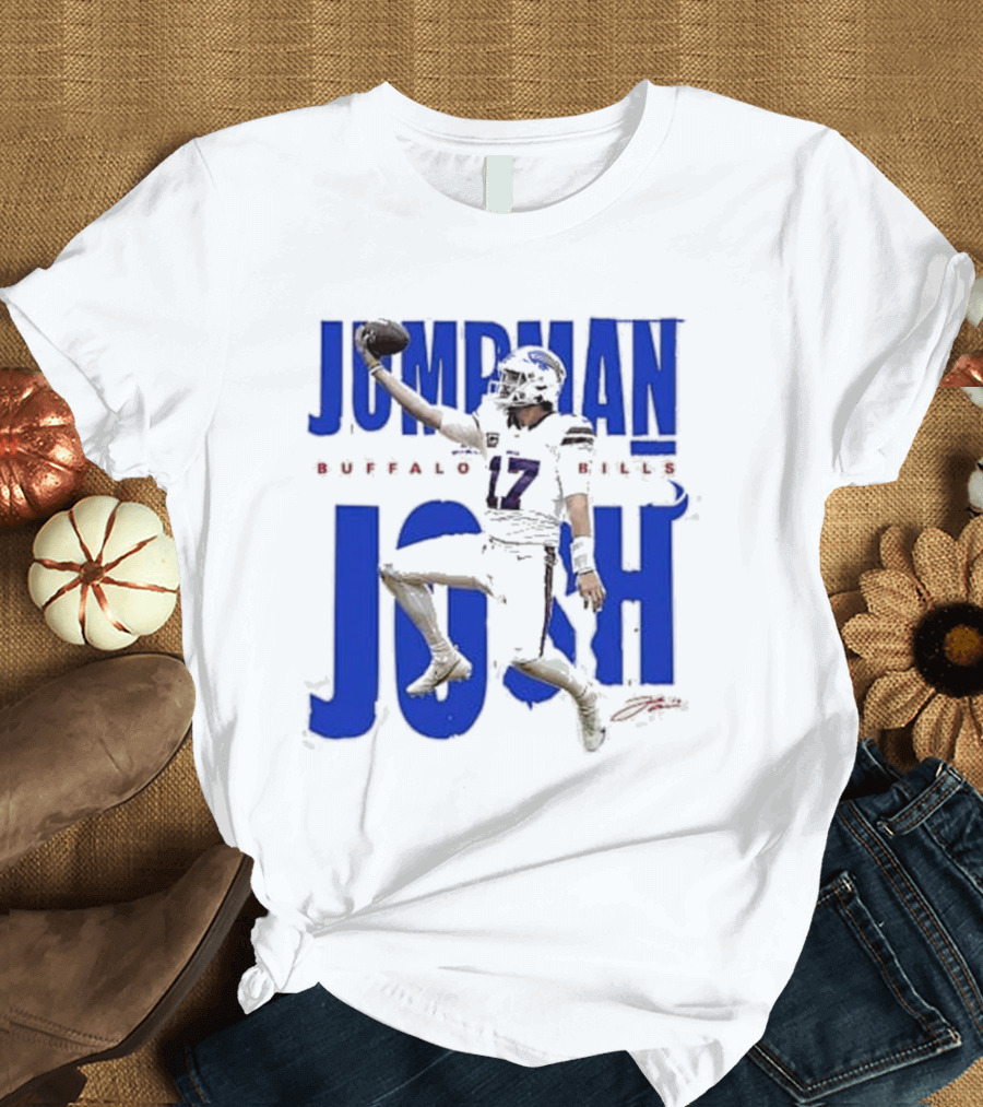 JUMPMAN JOSH BUFFALO BILLS 17 Signature T-Shirt