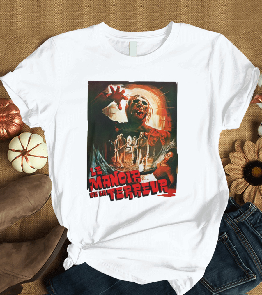 Le Manoir de la Terreur Horror Art T-Shirt