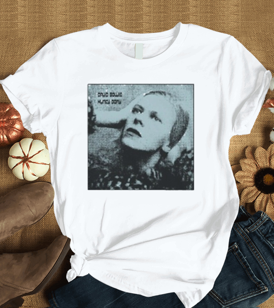 David Bowie Hunky Dory Album Cover Iconic 1971 Retro Style T-Shirt
