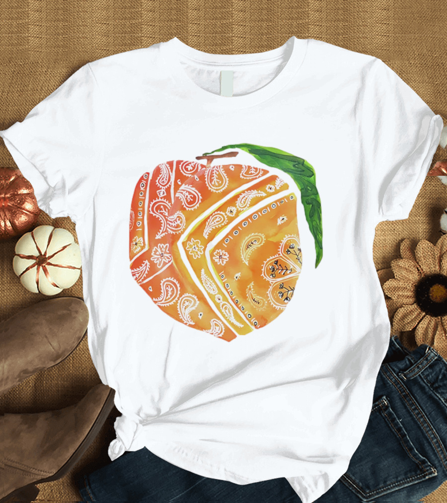 Peach Paisley Pattern Please T-Shirt
