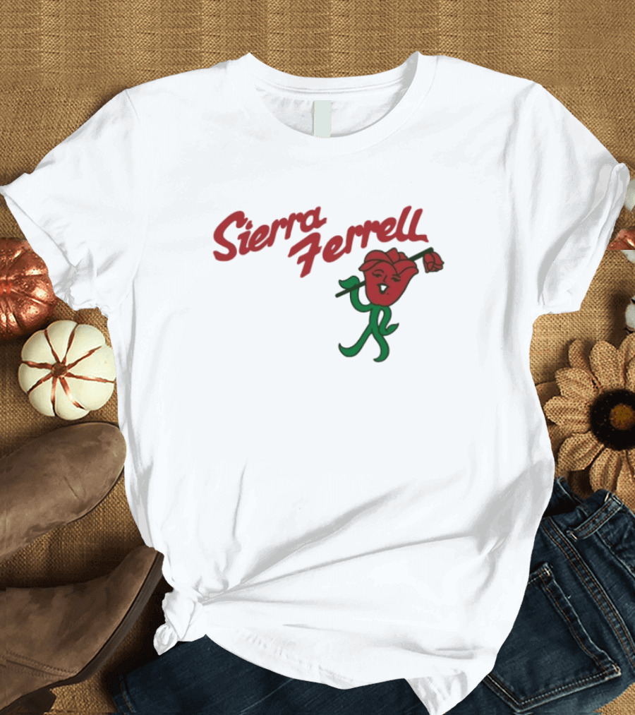 Sierra Ferrell Ramblin’ Rose Walking Flower Illustration T-Shirt