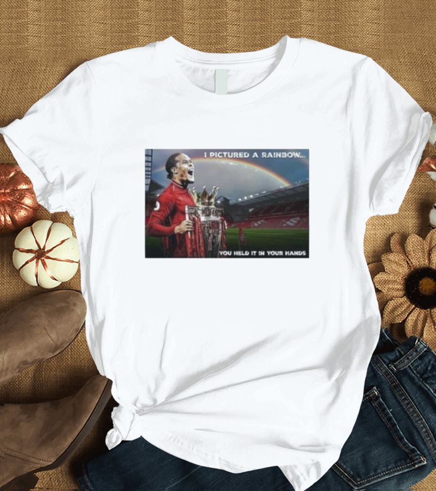 Virgil Van Dijk Liverpool Champions I Pictured A Rainbow You Held It In Your Hands T-Shirt