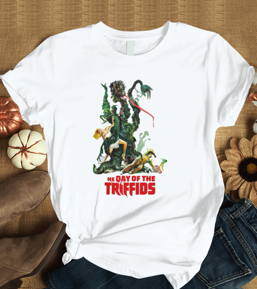 The Day of the Triffids Classic Movie Horror Imagery T-Shirt