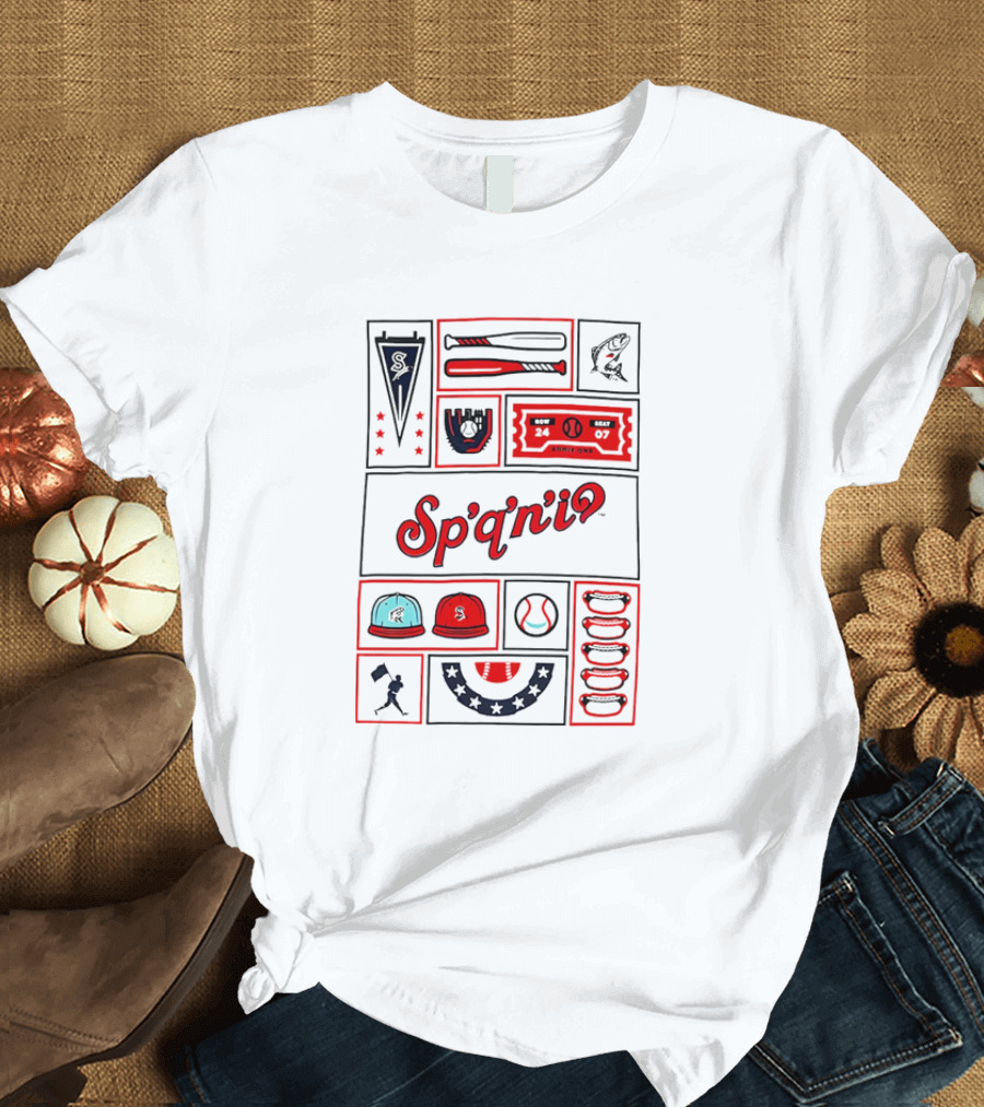 Spokane Indians Ballpark Fun Elements Sp'q'n'iʕ T-Shirt