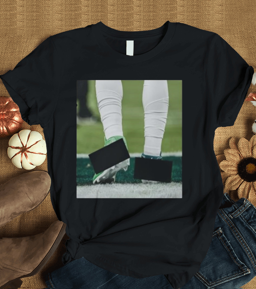 Jalen Hurts Two Different Colored Jordans on the Field T-Shirt