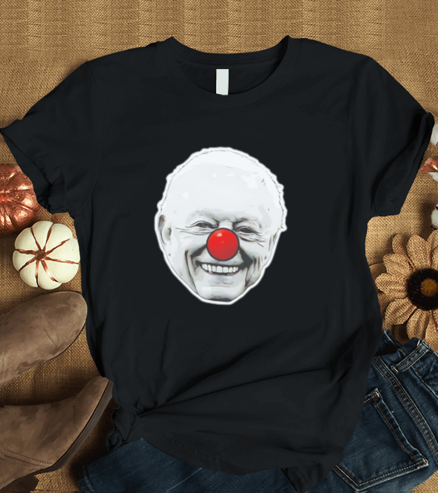 Jerry Jones Clown Red Nose Big Face T-Shirt
