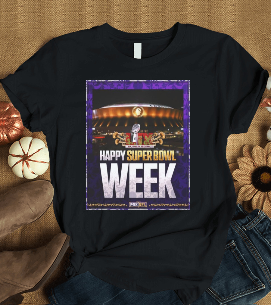 Kansas City Chiefs vs Philadelphia Eagles NFL Happy Super Bowl LIX Week T-Shirt