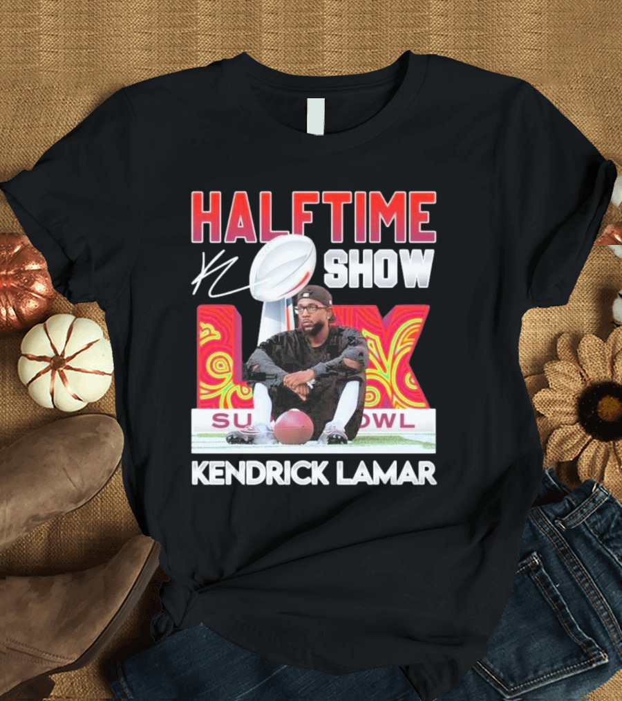 Kendrick Lamar Halftime Show Super Bowl LIX Football T-Shirt