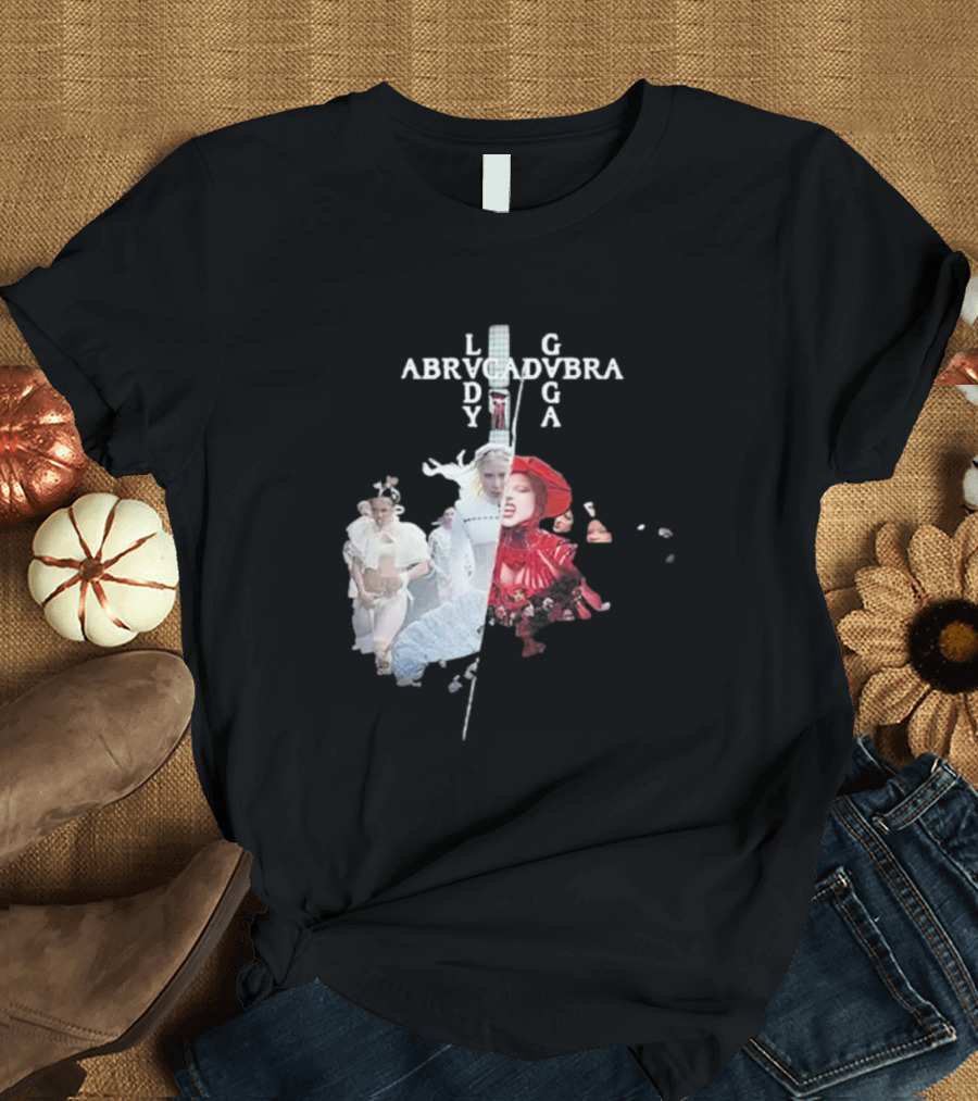 Lady Gaga Abracadabra Collage Fashion Art Style T-Shirt