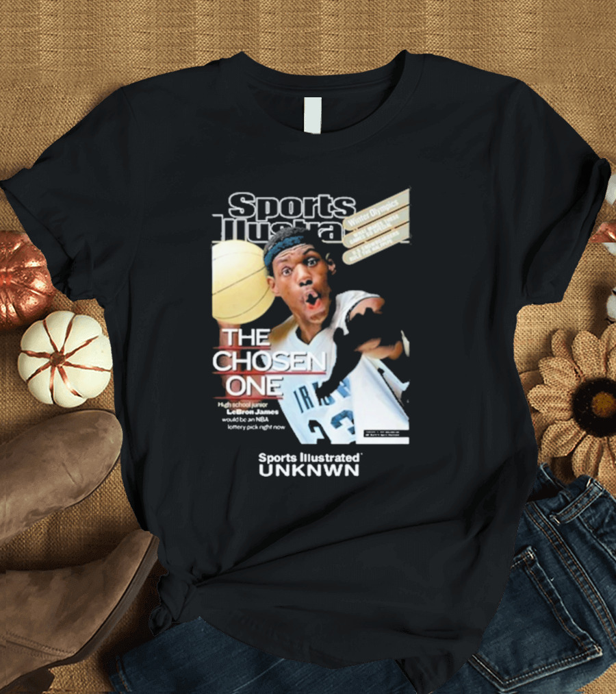 Sports Illustrated Lebron James The Chosen One High School Phenom Irish 23 Winter Olympics NBA T-Shirt