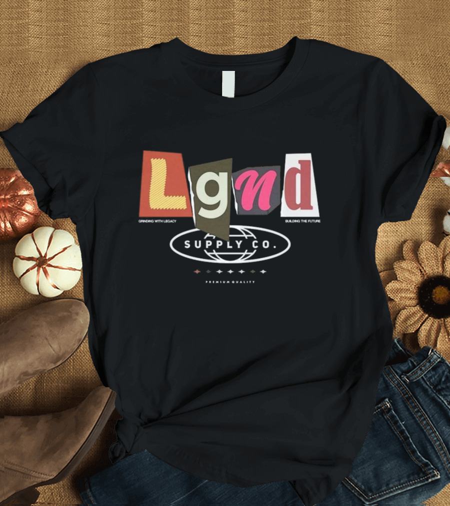 Lgnd Supply Co Ransom Cutout Letter Style T-Shirt