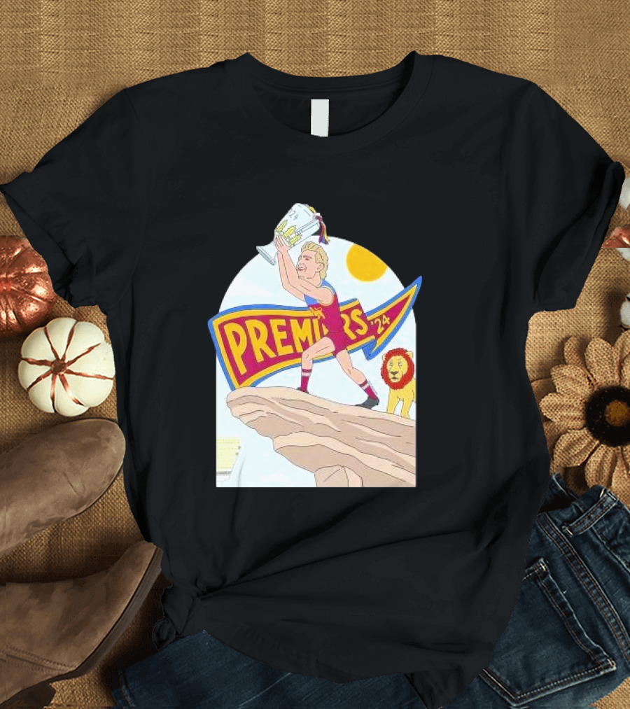 Lion King Premieres 2024 Jason Akermanis Brisbane Lions Premiership Celebration T-Shirt