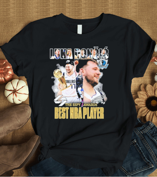 T-Shirt: Luka Doncic Dallas Mavericks The Espy Awards Best NBA Player T-Shirt Luka Doncic Dallas Mavericks The Espy Awards Best NBA Player T-Shirt