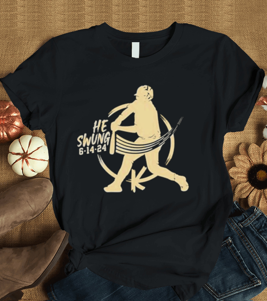 Madison Social He Swung Baseball 6 14 24 T-Shirt