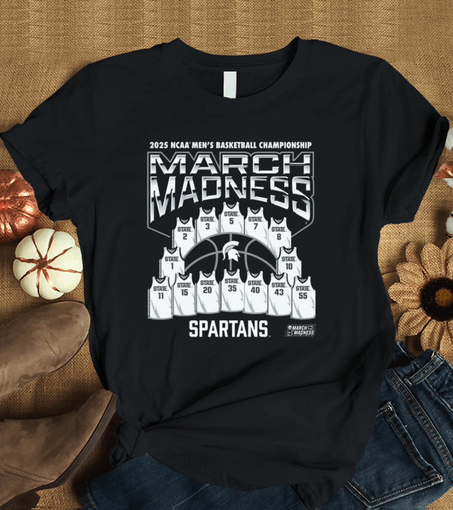 2025 NCAA Men's Basketball Championship March Madness Michigan State Spartans T-Shirt