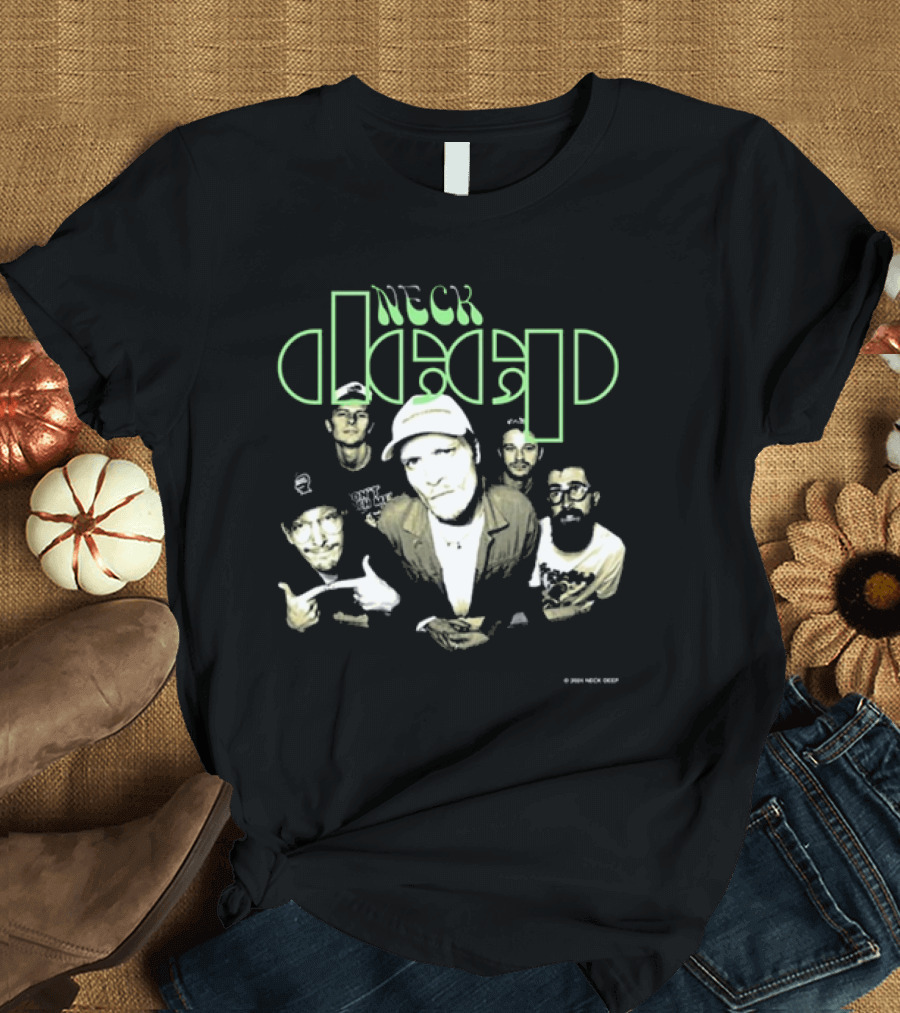 Neck Deep Band Perception Album Cover Group Photo T-Shirt