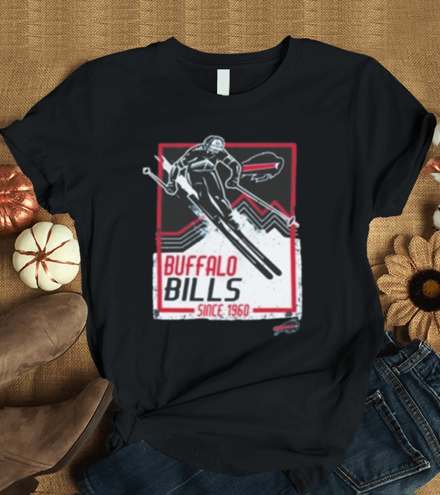 Buffalo Bills Alpine Skiing Since 1960 Retro Sports Graphic T-Shirt