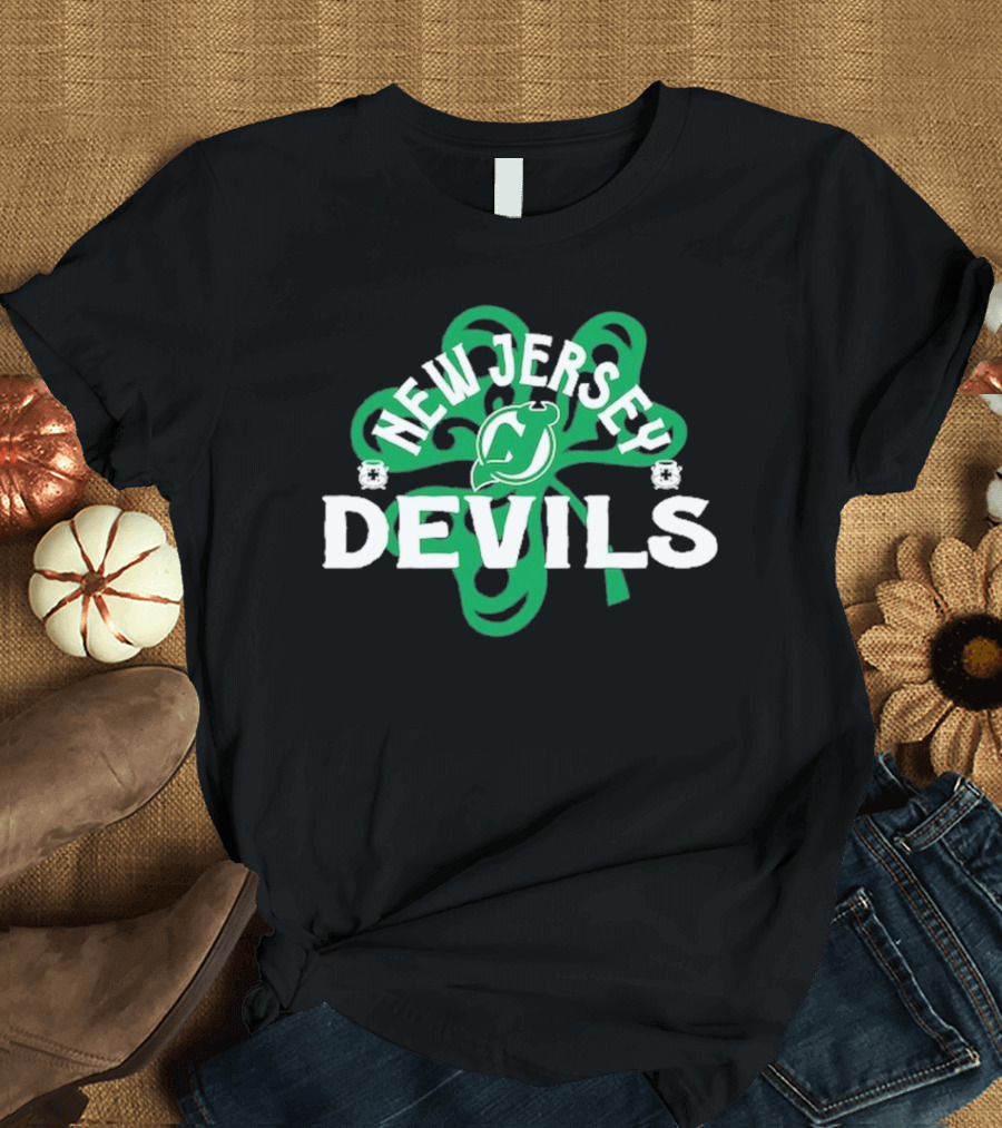 New Jersey Devils Shamrock St. Patrick's Day T-Shirt