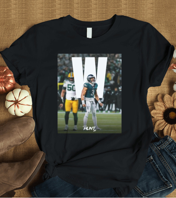 T-Shirt: Nolan Smith Philadelphia Eagles Victory Over Green Bay Packers Let's Hunt W T-Shirt Nolan Smith Philadelphia Eagles Victory Over Green Bay Packers Let's Hunt W T-Shirt