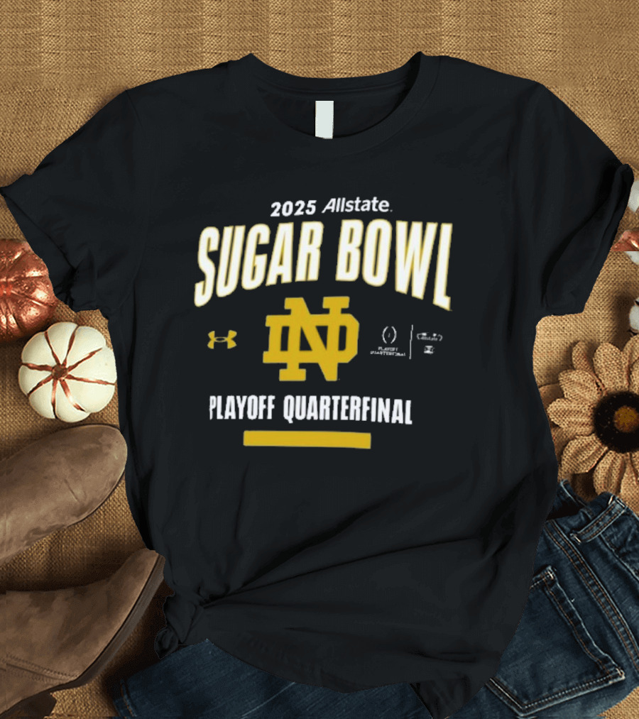 2025 Allstate Sugar Bowl Notre Dame Fighting Irish Playoff Quarterfinal Under Armour T-Shirt