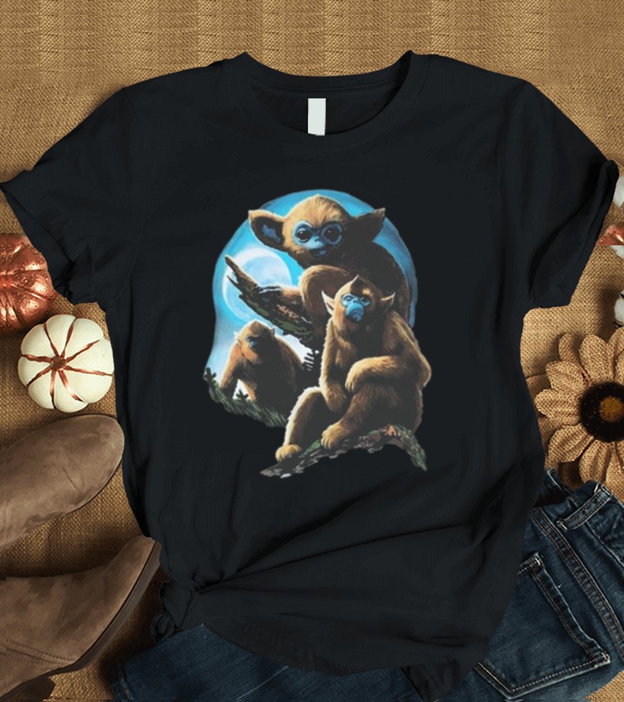 Ochi Species Monkey Celestial Night Scene T-Shirt