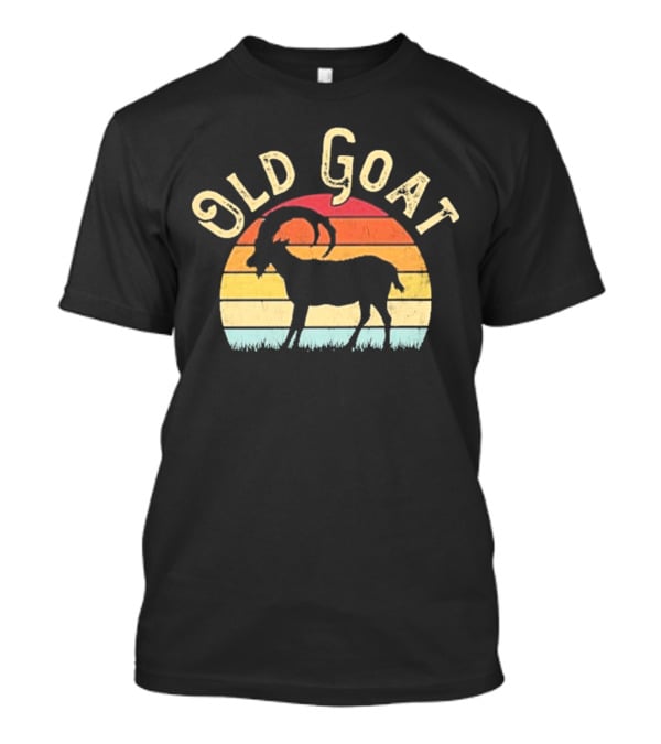 Old Goat Vintage Sunset Silhouette Retro Style T-Shirt