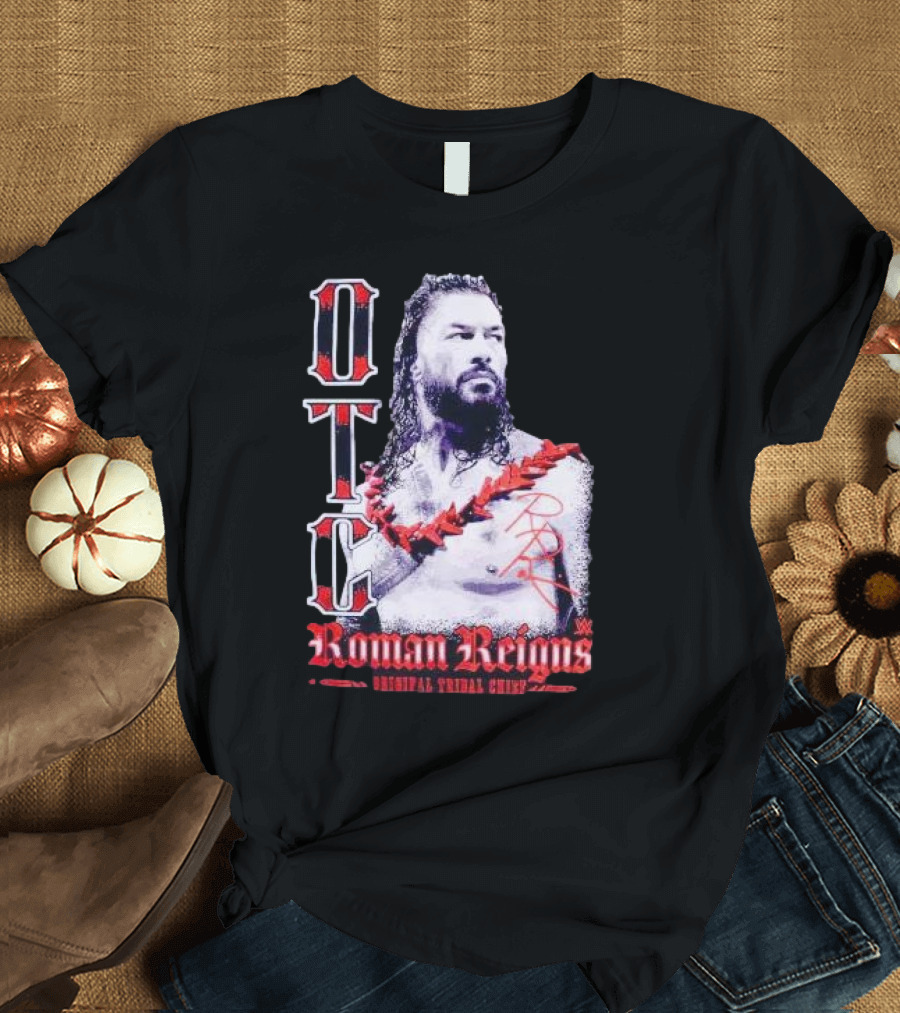 OTC Roman Reigns Original Tribal Chief WWE Signature T-Shirt