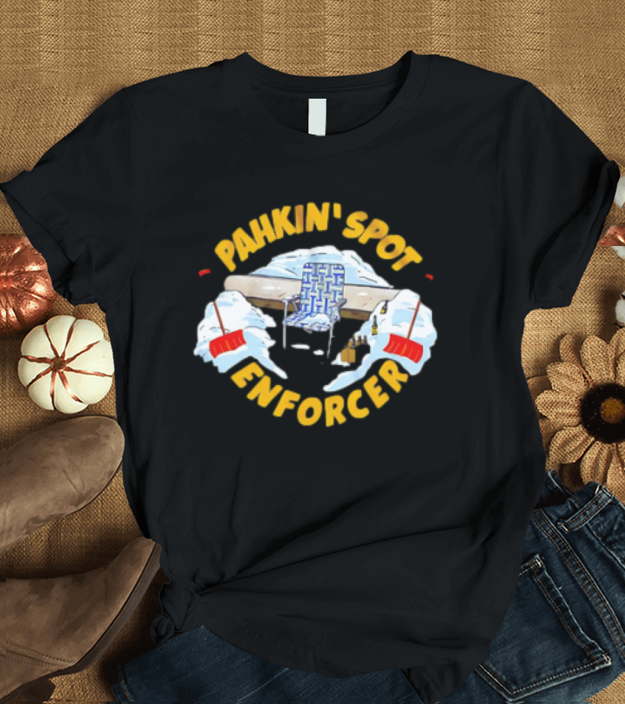 Pahkin’ Spot Enforcer Hockey Ice Rink Shovels T-Shirt