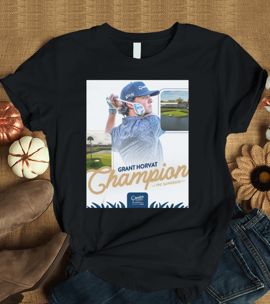 Grant Horvat Champion at Creator Classic TPC Sawgrass Golf Event T-Shirt