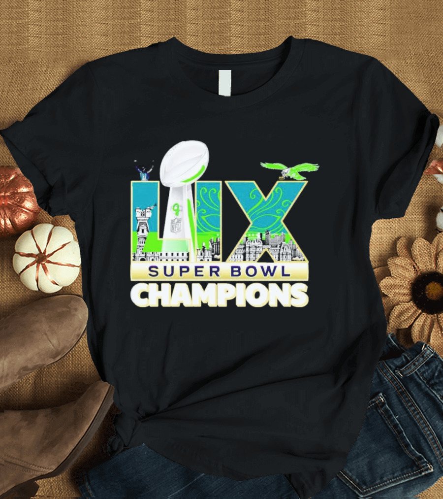 Philadelphia Eagles Super Bowl LIX Champions T-Shirt