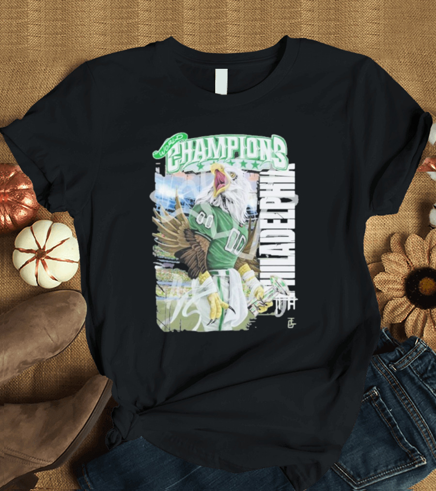 Philadelphia Eagles World Champions LIX Victory Eagles Fan Apparel T-Shirt