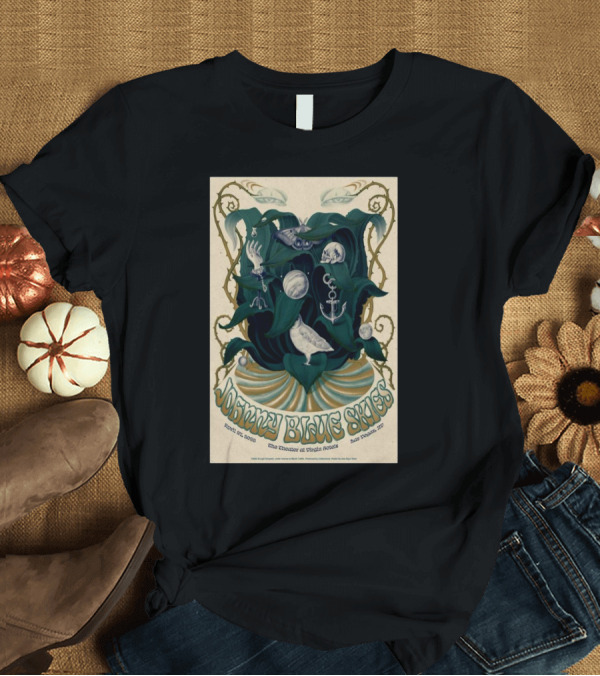 T-Shirt: Johnny Blue Skies The Theater at Virgin Hotels Las Vegas April 27 2025 Art with Surreal Imagery T-Shirt Johnny Blue Skies The Theater at Virgin Hotels Las Vegas April 27 2025 Art with Surreal Imagery T-Shirt