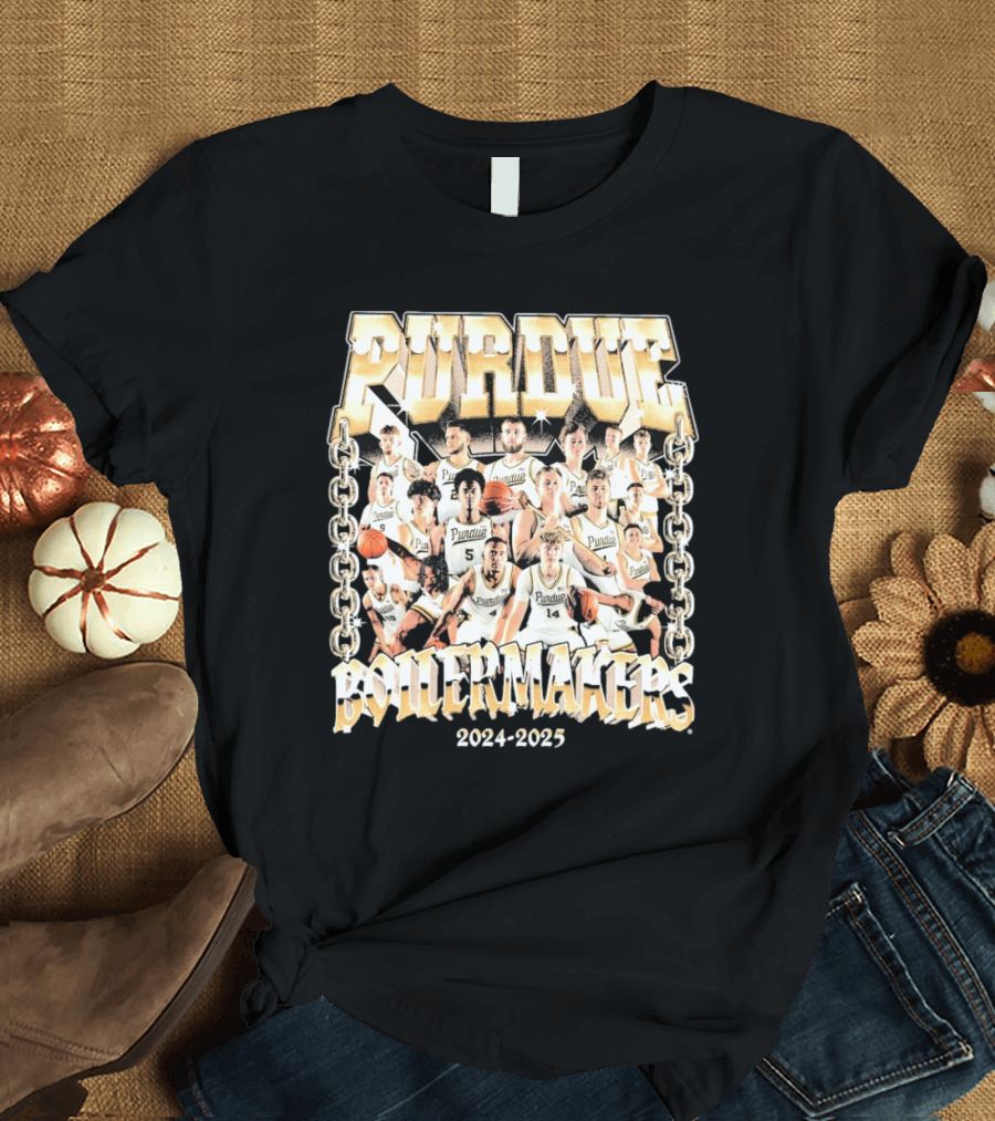 Purdue Boilermakers Men's Basketball Team 2024-2025 T-Shirt