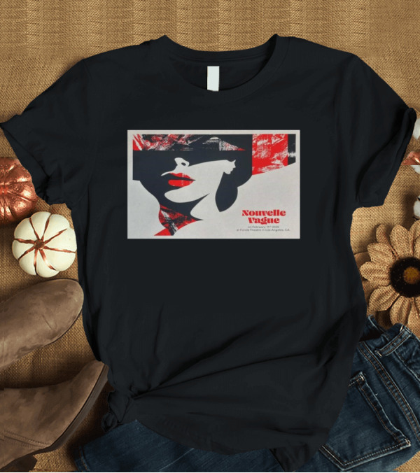 T-Shirt: Nouvelle Vague February 11 2025 Fonda Theatre Los Angeles CA Concert T-Shirt Nouvelle Vague February 11 2025 Fonda Theatre Los Angeles CA Concert T-Shirt