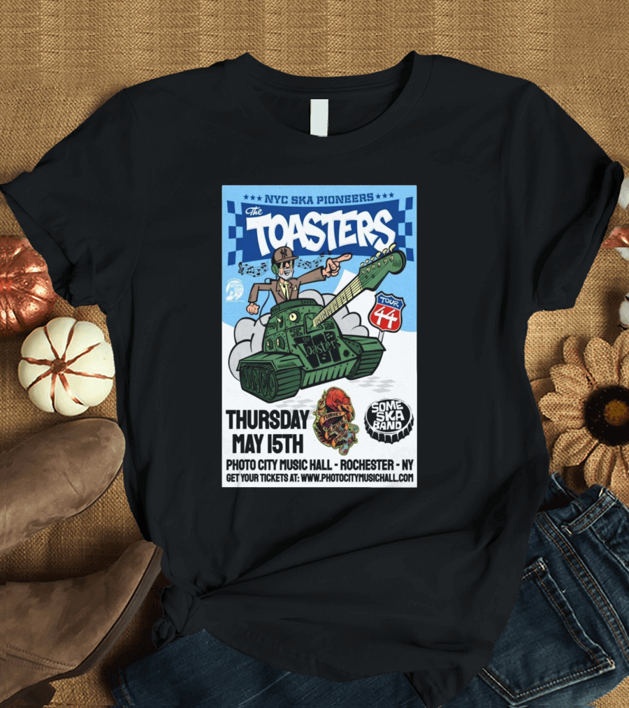 NYC Ska Pioneers The Toasters Tour 44 Photo City Music Hall Rochester NY Thursday May 15th T-Shirt