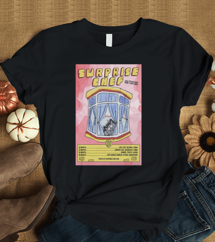 Surprise Chef Asia Tour 2025 March Shows Beijing Shanghai Tokyo Singapore T-Shirt