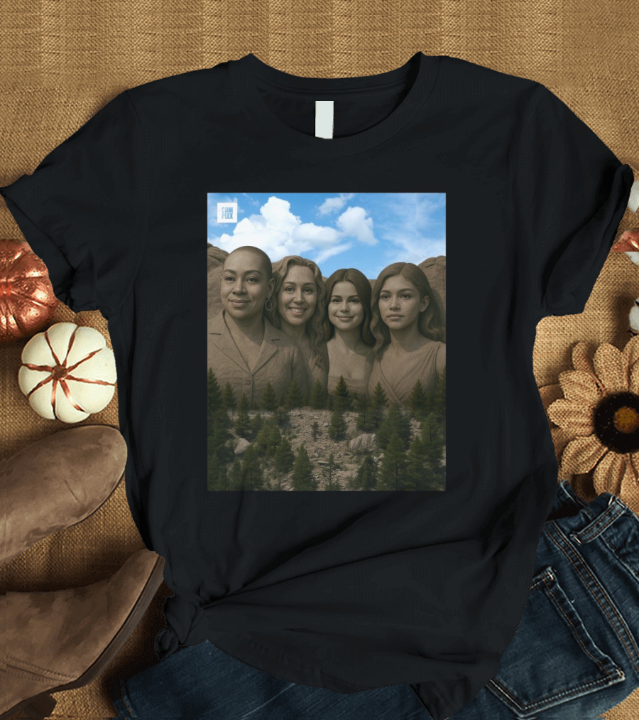 Raven-Symone Miley Cyrus Selena Gomez Zendaya Disney Channel Mount Rushmore 2025 Complex T-Shirt