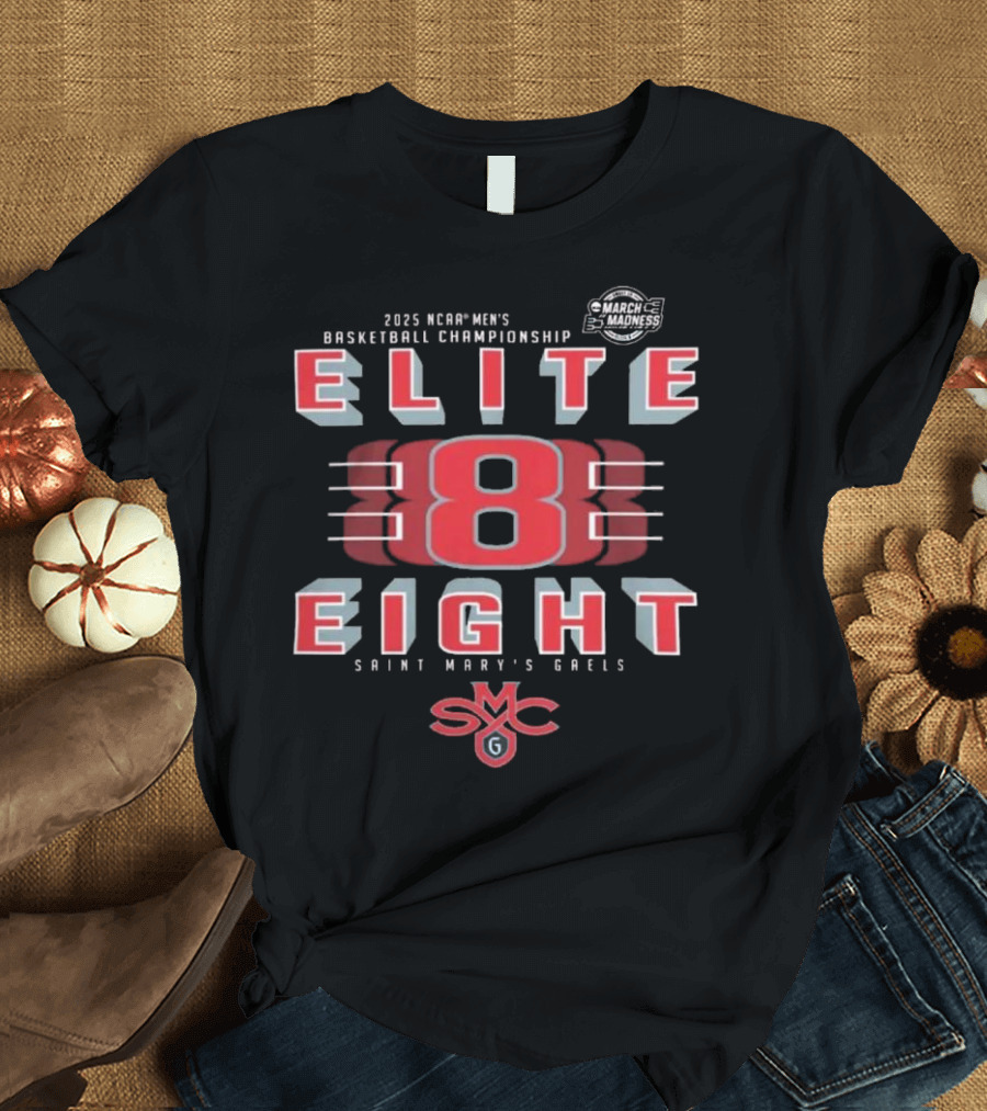 2025 NCAA Men's Basketball Championship Elite Eight Saint Mary's Gaels SMC T-Shirt