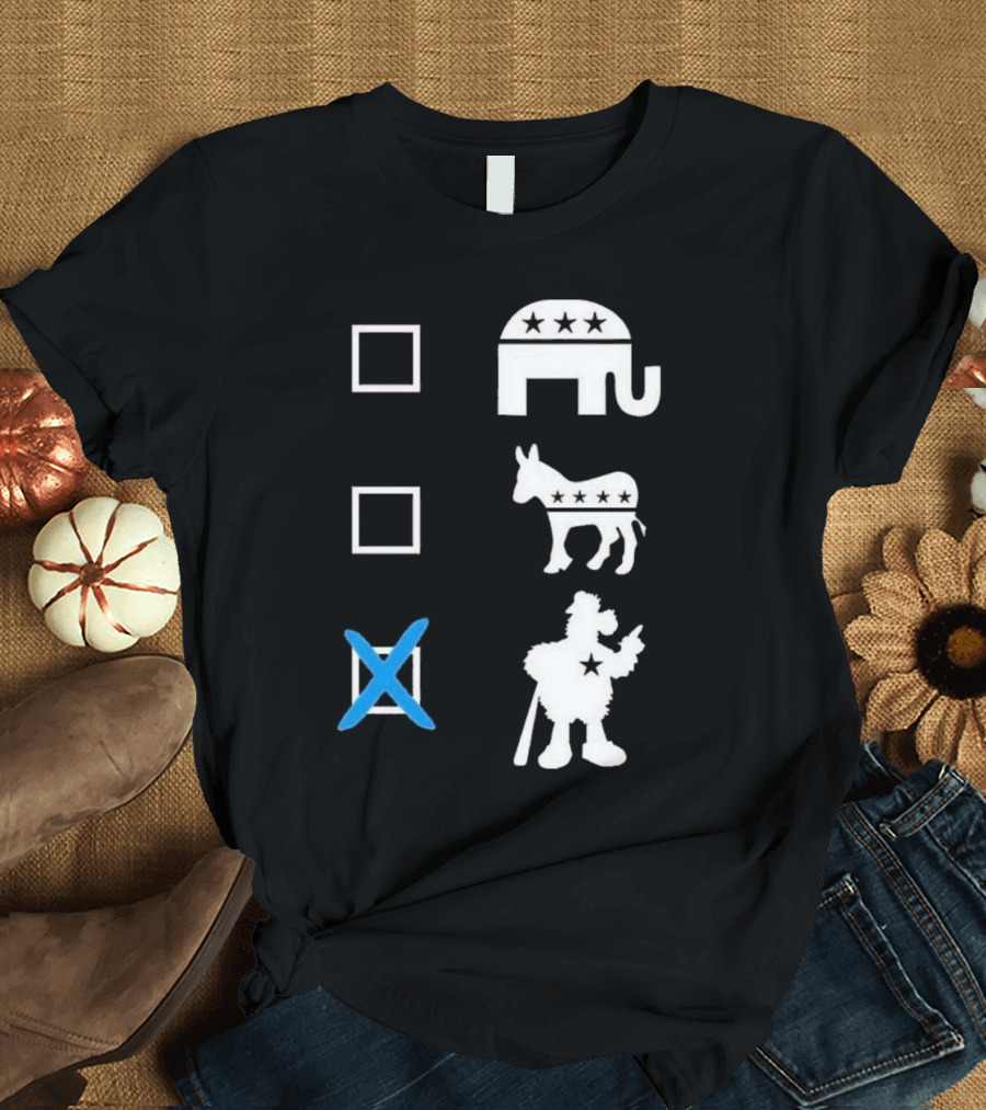 Schwarbocrat Philitical Aphiliation Elephant Donkey Duck Star Boxes T-Shirt