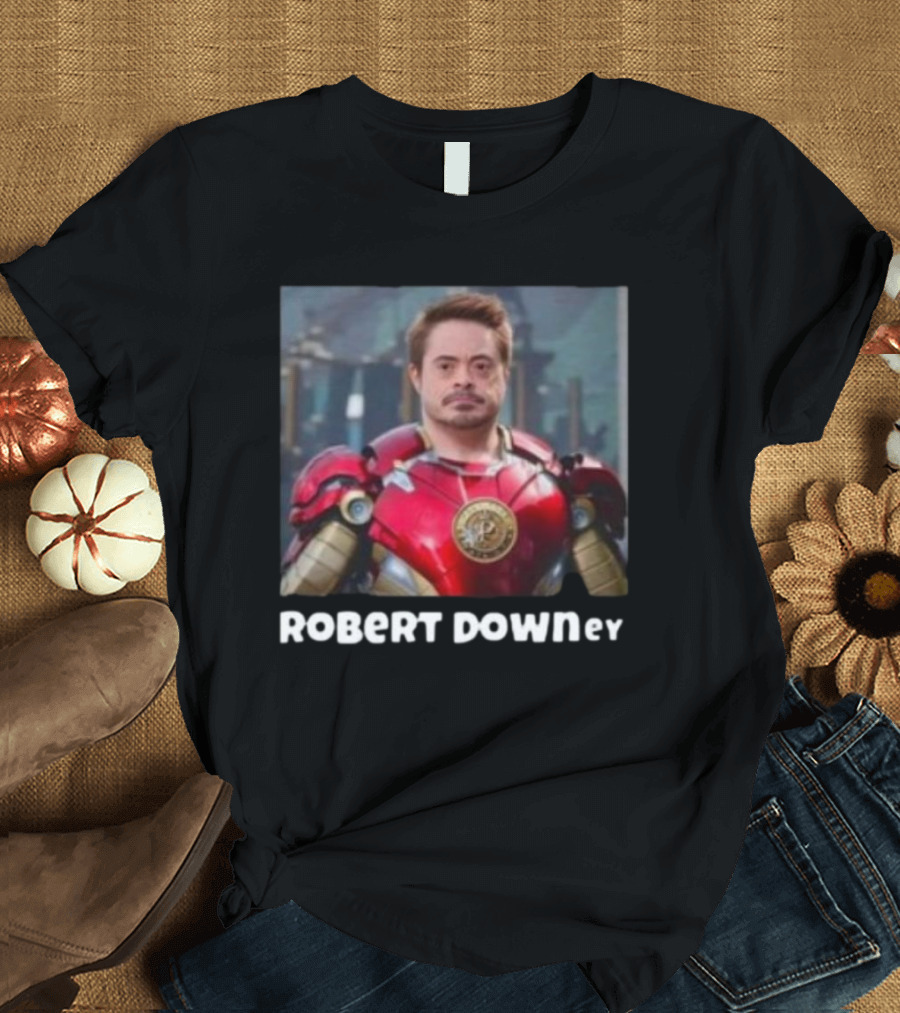 ROBERt DOWNey Sigmatees Iron Superhero T-Shirt