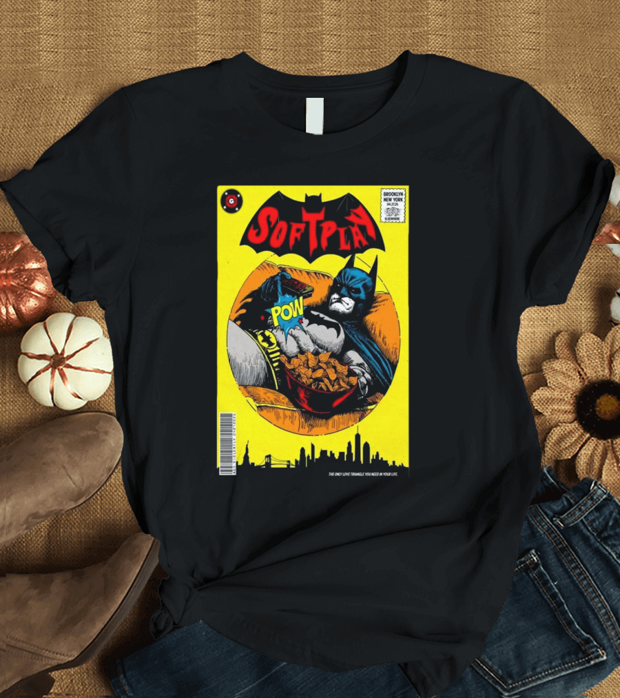 Soft Play Brooklyn New York 2025 Comic Batman Cereal POW T-Shirt