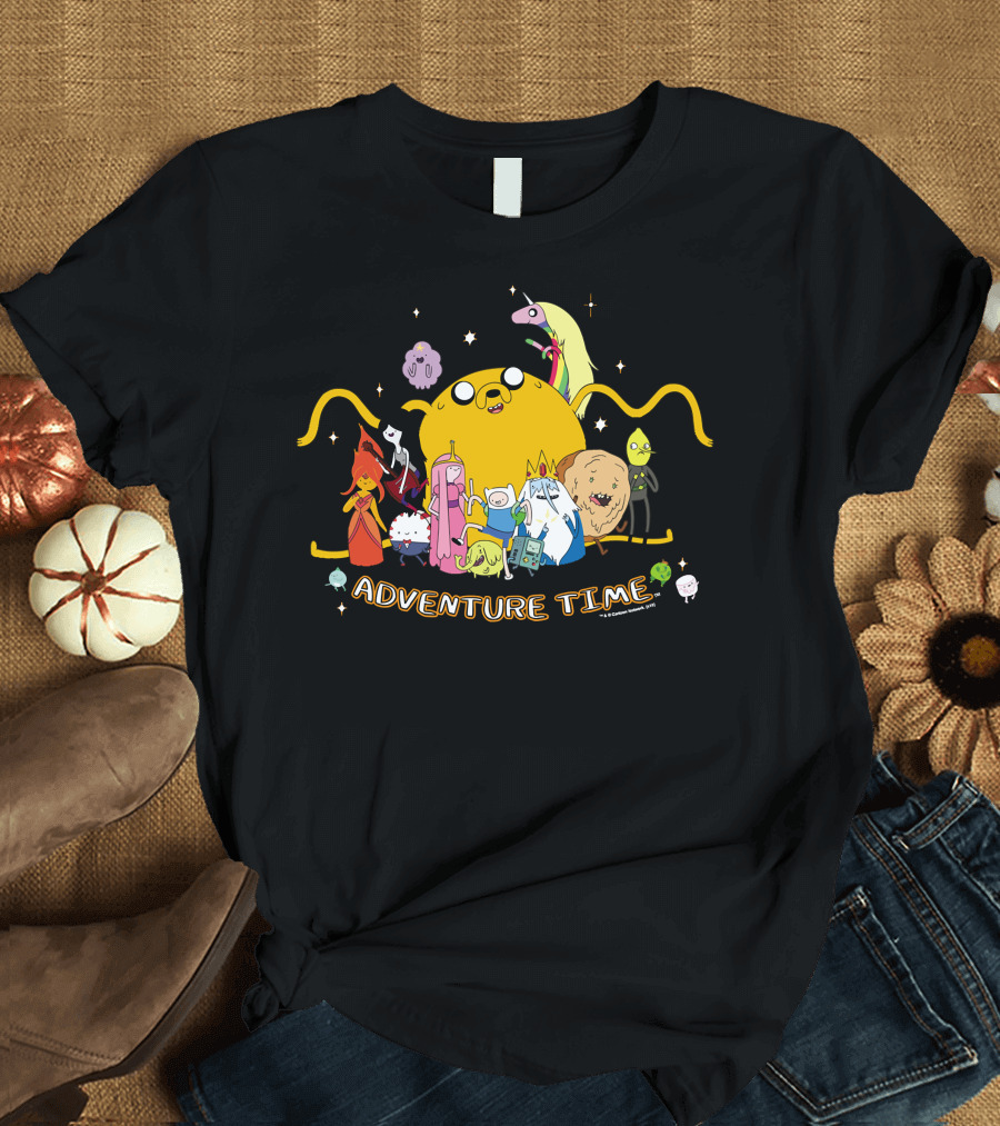 Adventure Time Outstretched Characters Group T-Shirt