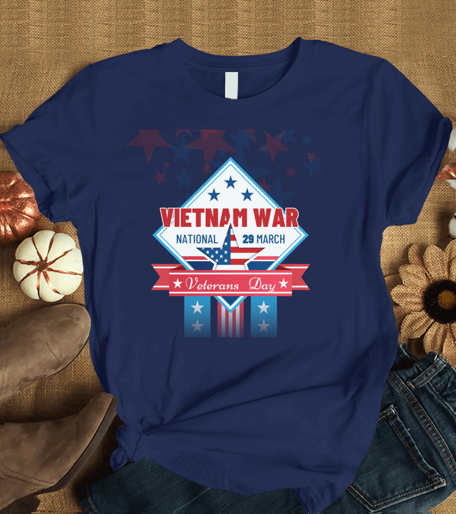 Vietnam War National Veterans Day 29 March Memorial T-Shirt