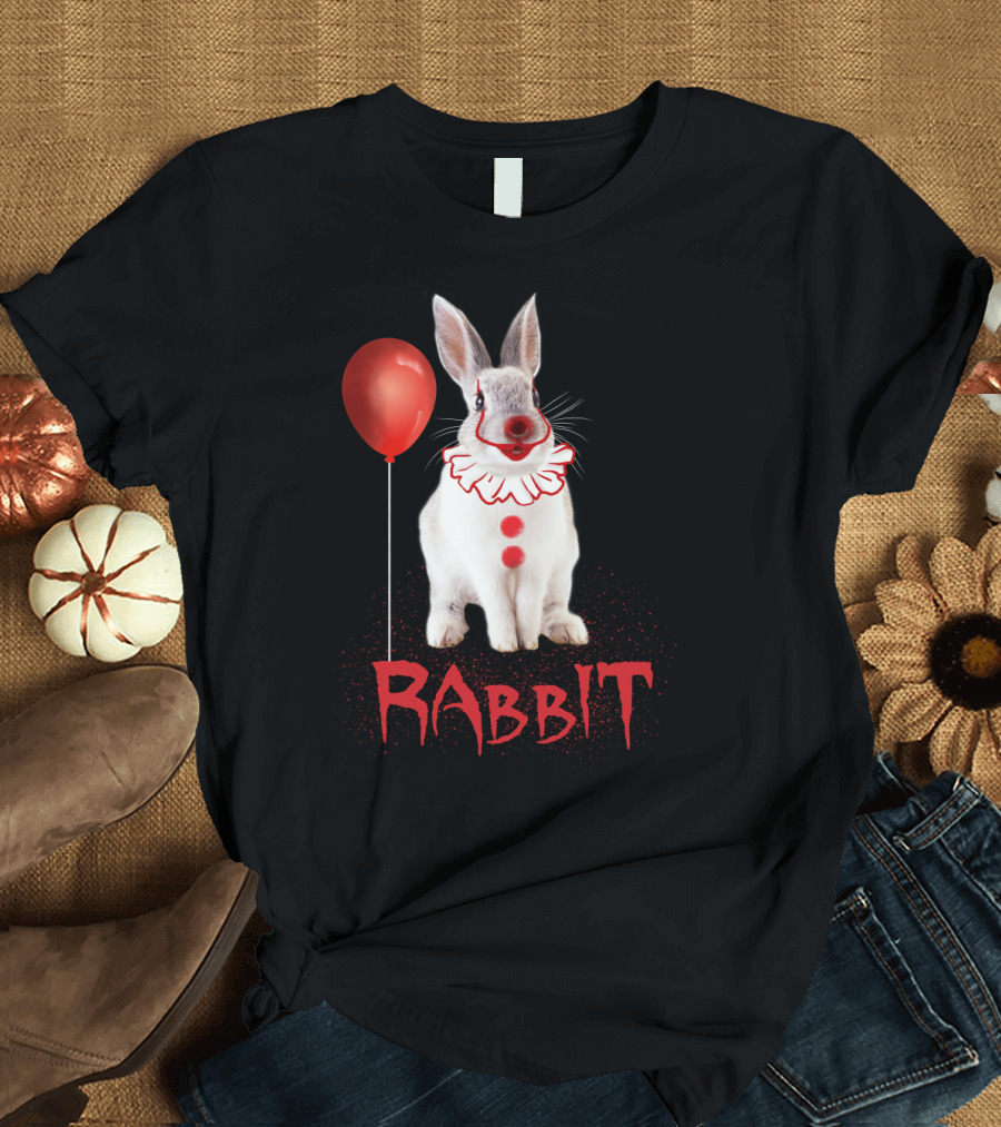 Rabbit Clown Balloon Horror T-Shirt