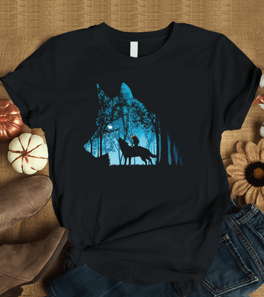 Princess Mononoke Forest Wolf T-Shirt