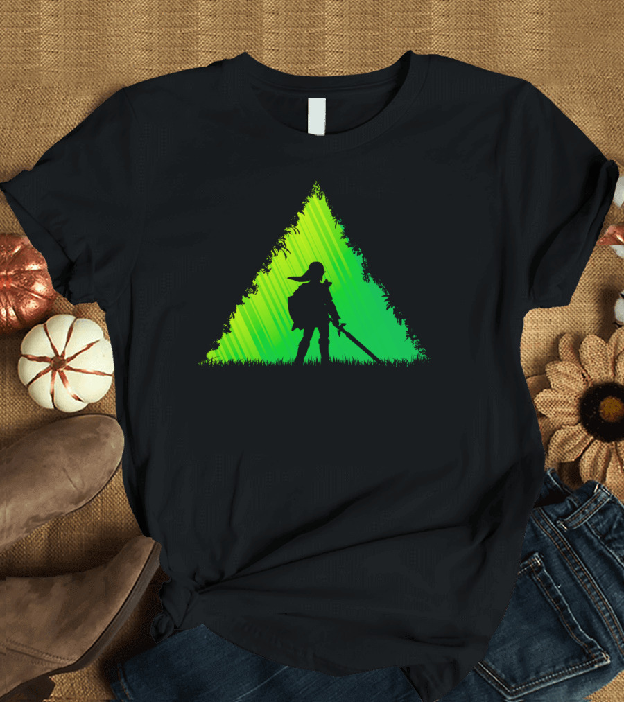 Hero Legend of Zelda Link Forest Adventure Triangular T-Shirt
