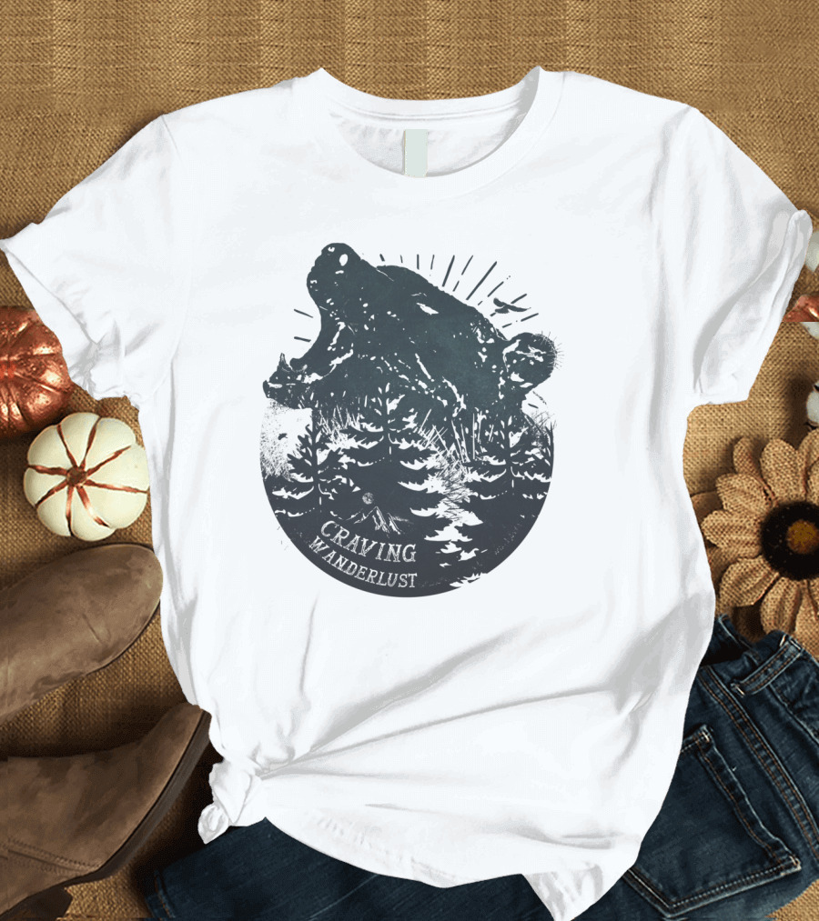 Craving Wanderlust Bear Forest Adventure T-Shirt