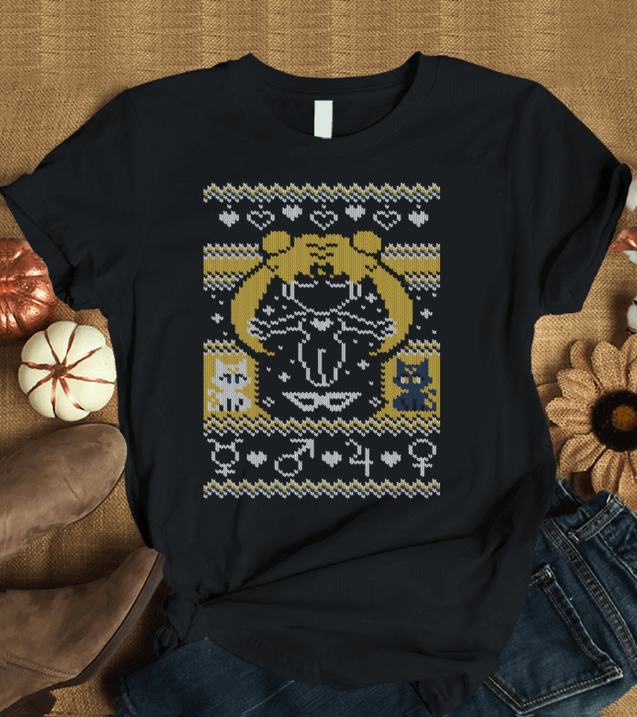 Sailor Moon Moon Prism Cats and Symbols Knit T-Shirt