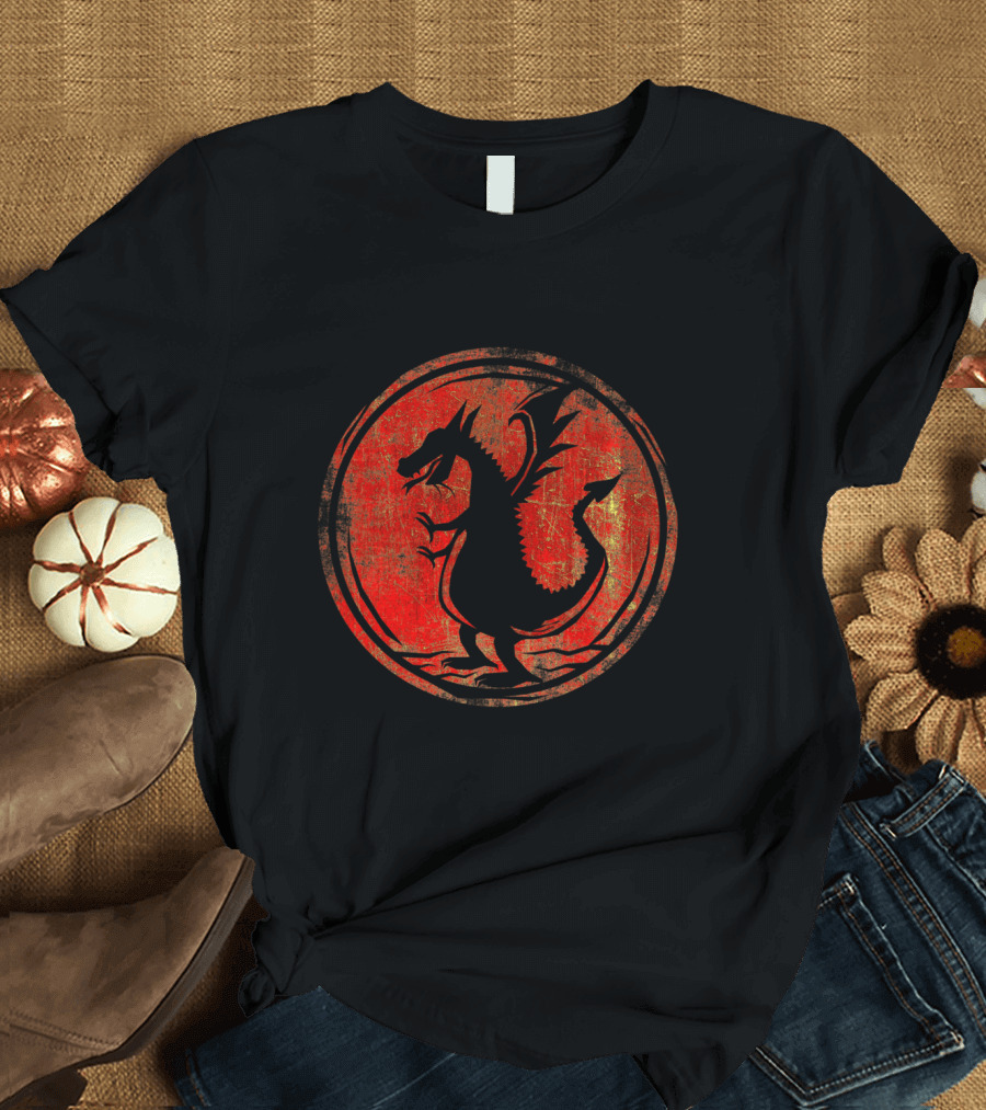 DRAGON IN RED TARGARYEN EMBLEM T-Shirt